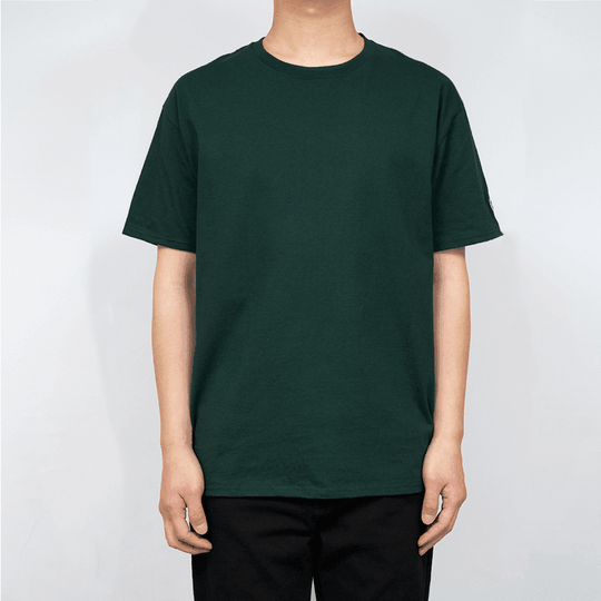 Champion Dark Green T425 Plain Short-Sleeve T-Shirt (Korean Version) 1pc - LMCHING Group Limited