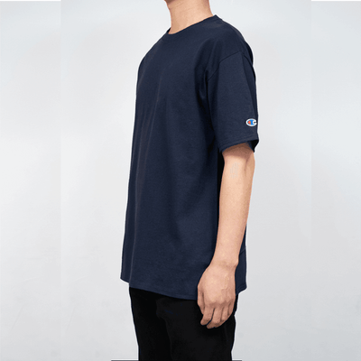 Champion Navy T425 Plain Short-Sleeve T-Shirt (Korean Version) 1pc - LMCHING Group Limited