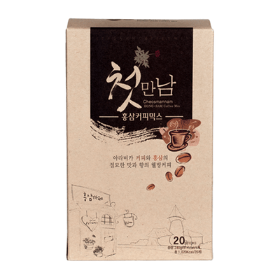 Cheosmannam Hong-Sam Mezcla de café con ginseng rojo 12g x 20uds