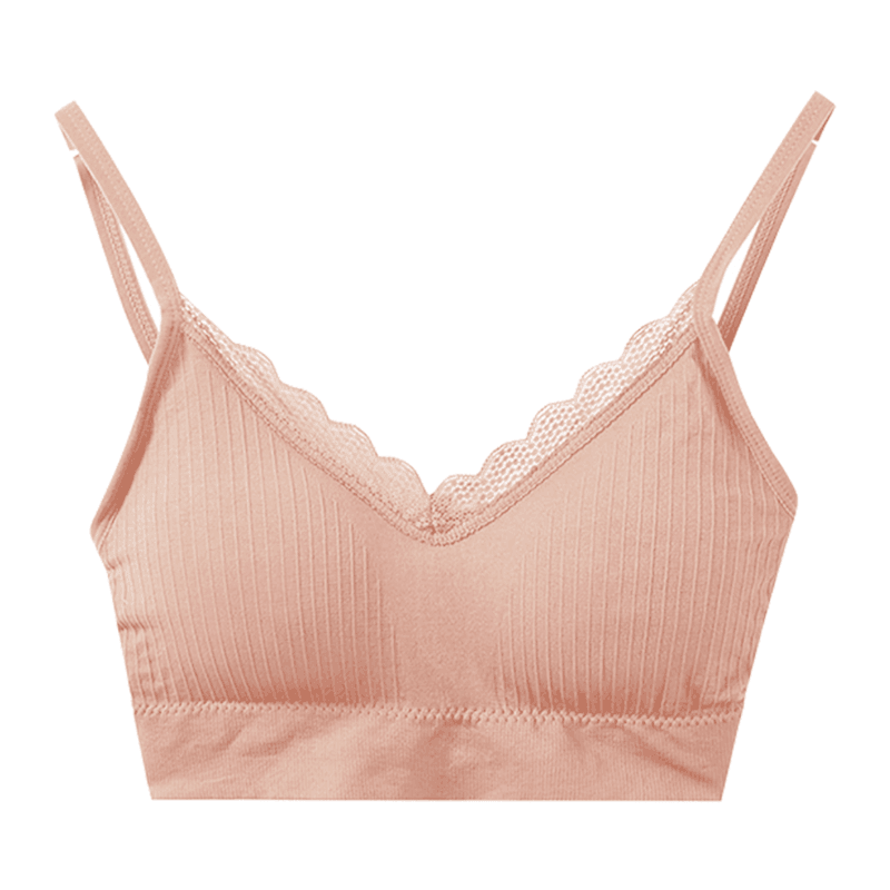 Comfortable Pink Lace Bralette 1pc - LMCHING Group Limited