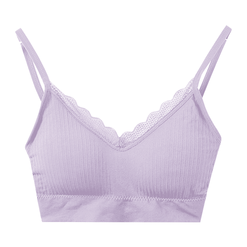 Comfortable Purple Lace Bralette 1pc LMCHING Group Limited