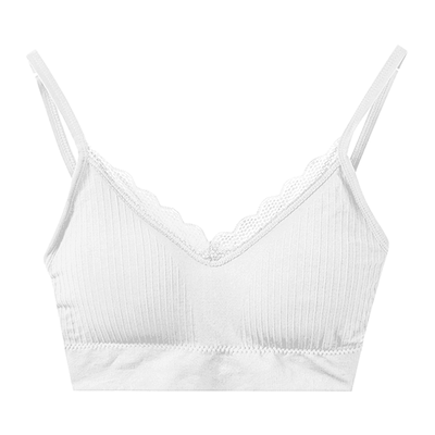 Comfortable White Lace Bralette 1pc - LMCHING Group Limited