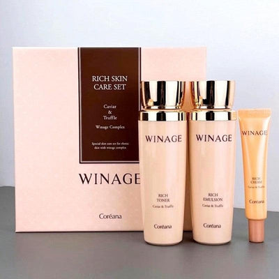 Coreana Winage Rich Skin Care Set (140ml x 2 + 30ml) - LMCHING Group Limited