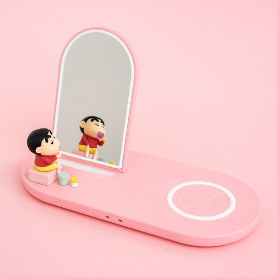 Crayon Shin Chan Mirror Dual Wireless Charging Pad 1pc - LMCHING Group Limited