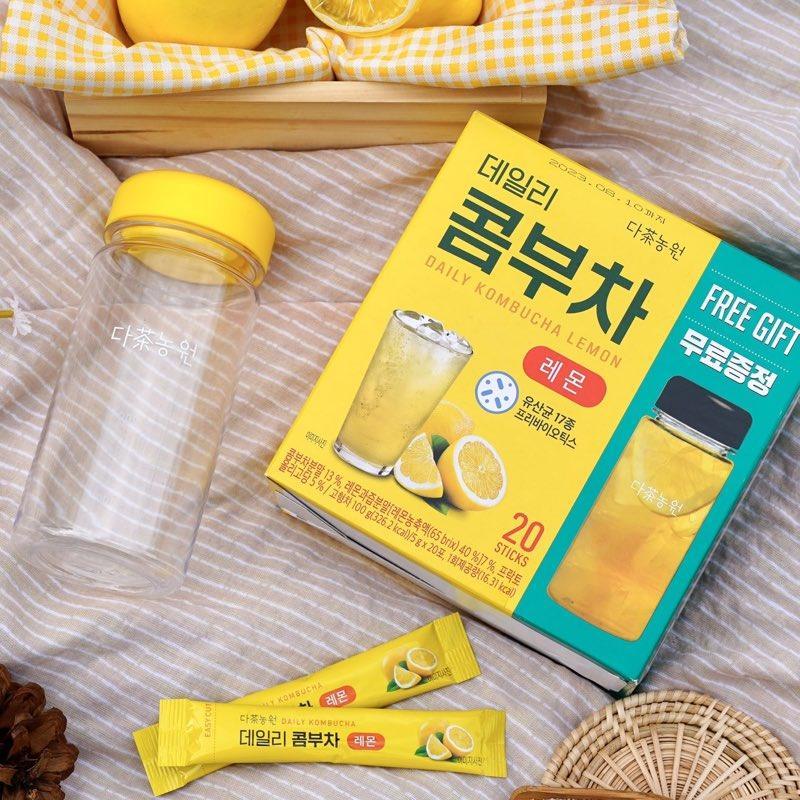 Danongwon Daily Kombucha Lemon 5g x 20 + FREE Tumbler 1pc - LMCHING Group Limited