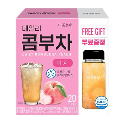 Danongwon 韓國 日常水蜜桃康普茶 5g x 20 + 附送杯子 1件