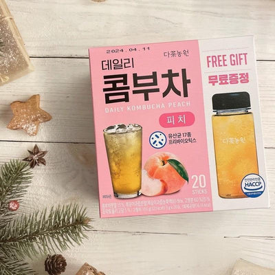 Danongwon Daily Kombucha Peach 5g x 20 + FREE Tumbler 1pc - LMCHING Group Limited