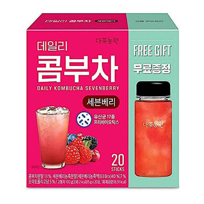 Danongwon डेली कोम्बुचा सेवनबेरी 5g x 20 + मुफ़्त गिलास 1pc