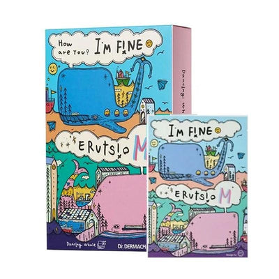 Dr. Dermach Dancing Whale I'm Fine Mask Pack (Moisturising) 28g x 10 - LMCHING Group Limited