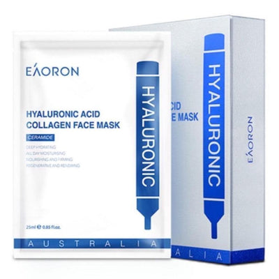 Eaoron Mặt Nạ Hyaluronic Acid Collagen Facial Mask (Dưỡng Ẩm) 25ml x 5 Miếng