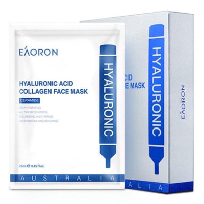 Eaoron Máscara Facial De Colagénio Com Ácido Hialurónico (Hidratante) 25ml x 5 unidades