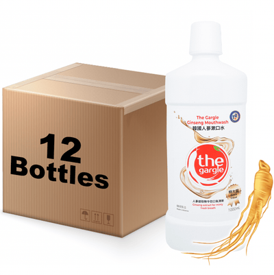 [Extra Value] The Gargle 99.9% Sterilization Korean Ginseng Flavored Mouthwash 1000ml x 12 (1 Carton) - LMCHING Group Limited