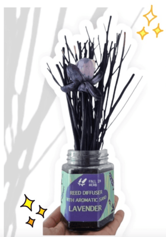 FALL IN HERB Reed Diffuser With Aromatic Sand (Lavender) 300ml + Refill 30ml - LMCHING Group Limited