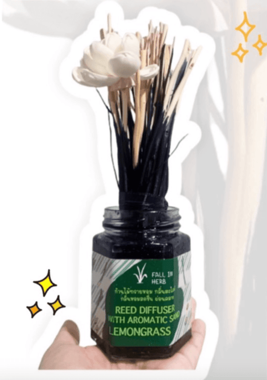 FALL IN HERB Reed Diffuser With Aromatic Sand (Lemongrass) 300ml + Refill 30ml - LMCHING Group Limited