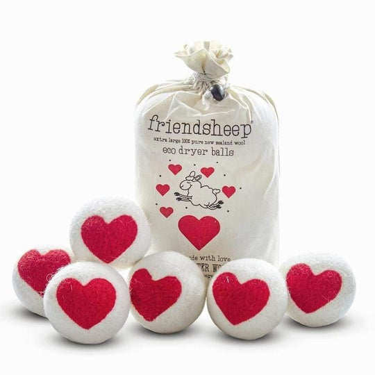 Friendsheep Wool USA Handcrafted Eco-Friendly One Love Laundry Fabric Dryer Balls 6 Pcs / Set - LMCHING Group Limited