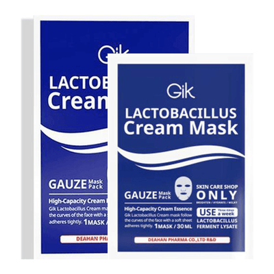 GIK Mặt Nạ Cấp Ẩm Lactobacillus Cream Mask 30ml x 5 Miếng