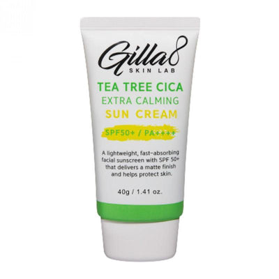 Gilla8 Чайное дерево Cica Экстра успокаивающий крем для загара SPF50+ PA++++ 40g