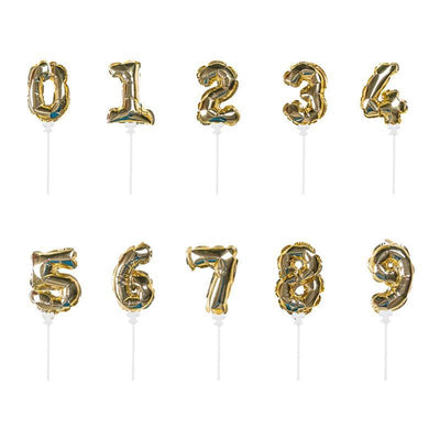 Golden Number Party Ballon 1pc
