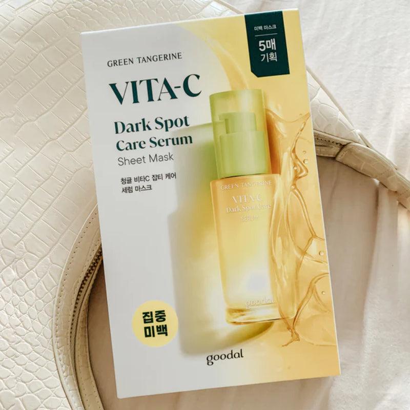 Goodal Green Tangerine Vita C Dark Spot Care Serum Sheet Mask 28g x 5 - LMCHING Group Limited