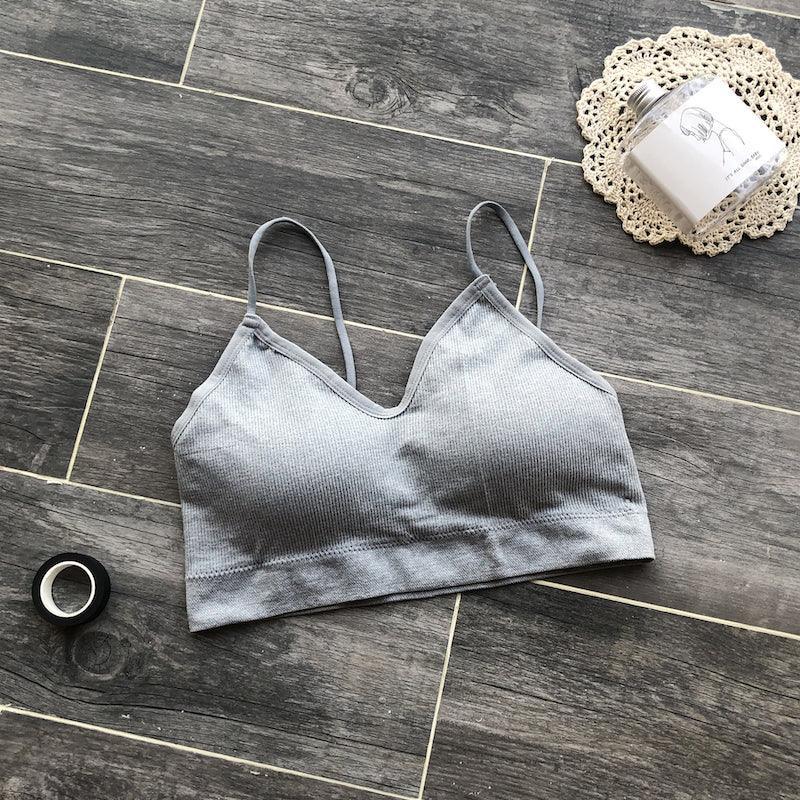 Grey The Bralette Sports Bra (With Detachable Chest Pad) 1pc - LMCHING Group Limited