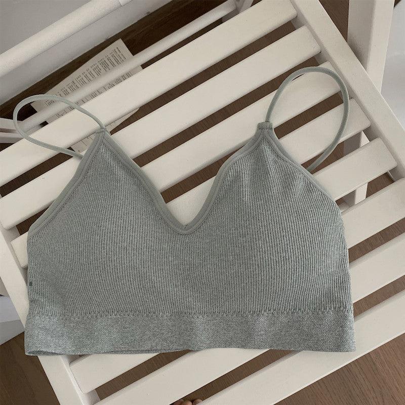 Grey The Bralette Sports Bra (With Detachable Chest Pad) 1pc - LMCHING Group Limited