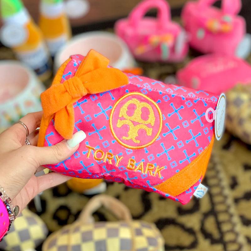 Haute Diggity Dog USA Tory Bark Gift Box Soft Plush Squeaker Dog Toy 1pc - LMCHING Group Limited