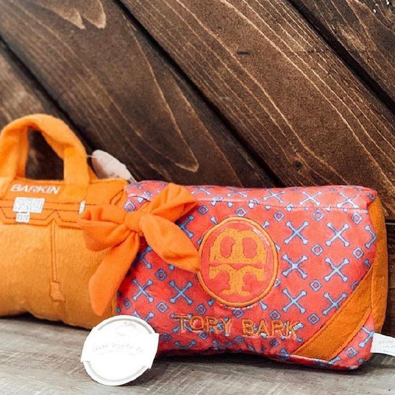 Haute Diggity Dog USA Tory Bark Gift Box Soft Plush Squeaker Dog Toy 1pc - LMCHING Group Limited