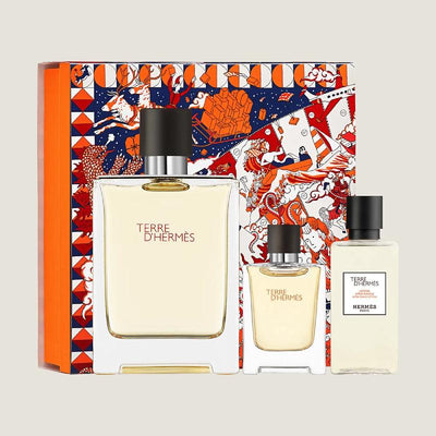 HERMES Terre D'Hermes Eau De Toilette Set (After-shave Lotion 40ml + EDT 100ml + EDT 12.5ml) - LMCHING Group Limited