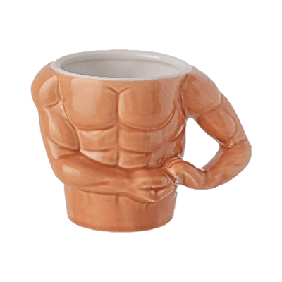 肌肉猛男造型陶瓷杯 1件