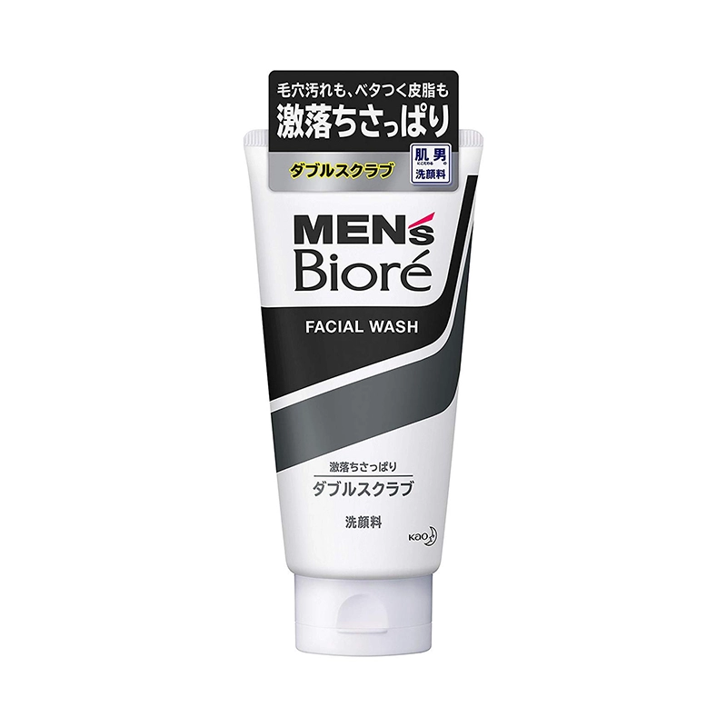 Biore Men's Double Scrub Facial Wash 130g