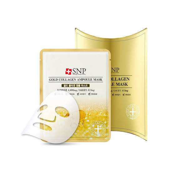 SNP Gold Collagen Ampoule Mask 25ml x 10pcs