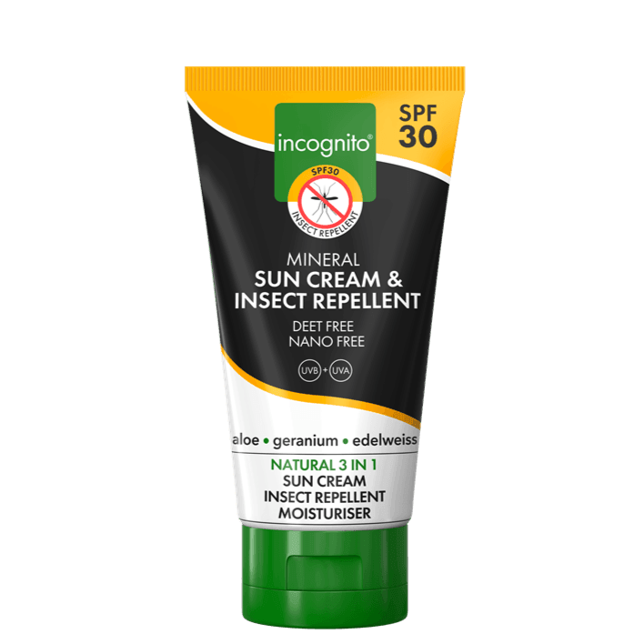 Incognito UK 100% Natural Mineral Insect Mosquito Repellent Moisturiser & Sun Cream SPF30 75ml - LMCHING Group Limited