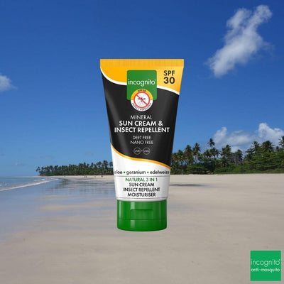 Incognito UK 100% Natural Mineral Insect Mosquito Repellent Moisturiser & Sun Cream SPF30 75ml - LMCHING Group Limited