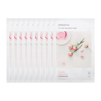 Innisfree My Real Squeeze Rose Mask EX (Brightening) 20ml x 10 - LMCHING Group Limited