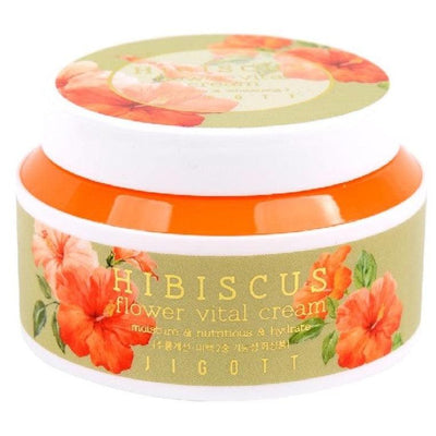 JIGOTT Kem Dưỡng Da Thiết Yếu Chiết Xuất Hoa Dâm Bụt Hibiscus Flower Vital Cream 100ml