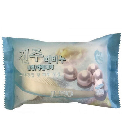 EXPIRED (22/3/2024) JUNO COSMETIC Sangtumeori Pearl Peeling Body Soap 150g