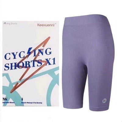 KEEXUENNL 瘦身单车裤 X1 透气五分裤（紫色） 1件