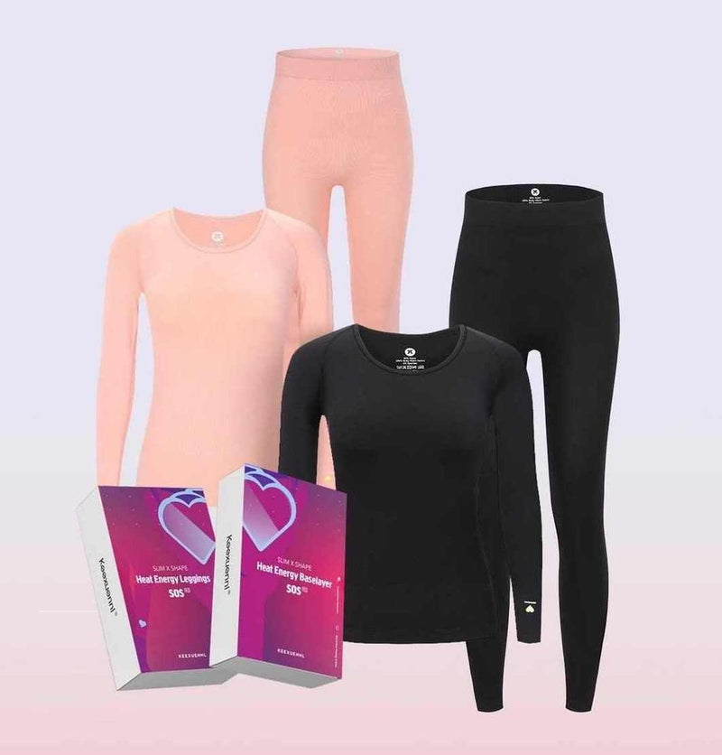 KEEXUENNL SOS N1 Slim x Shape Heat Energy Baselayer Top (Pink) 1pc - LMCHING Group Limited