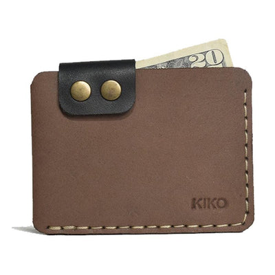 Kiko Leather अमेरीका स्मूद स्टाइल लेदर कार्ड केस वॉलेट 1 पीस
