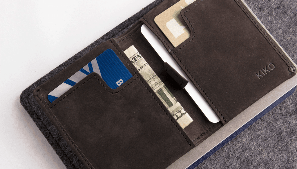 KIKO Leather USA Soft Durable Leather Slim Bifold Wallet (Brown) 1pc - LMCHING Group Limited