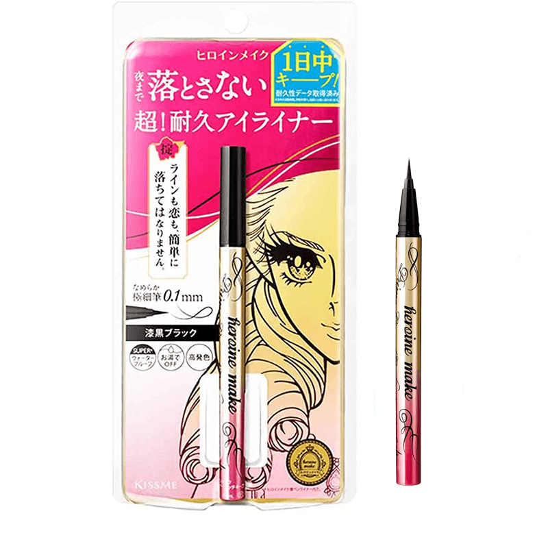 KISS ME Heroine Make Prime Liquid Eyeliner (#1 Black) 0.4ml - LMCHING Group Limited