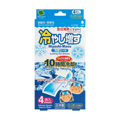 KOKUBO Kiyo Adult Cooling Gel Patch (Mint Scent) 4 piraso/16 piraso