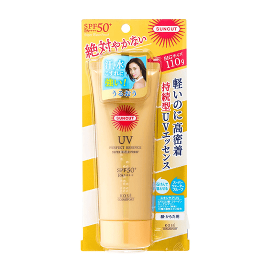 KOSE Cosmeport Suncut Perfect Essence Super Water Proof Sunscreen SPF 50+ PA ++++ 110g - LMCHING Group Limited