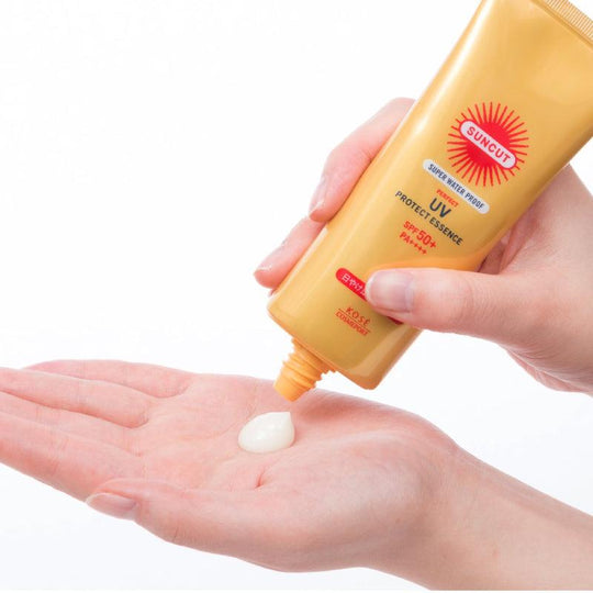 KOSE Cosmeport Suncut Perfect Essence Super Water Proof Sunscreen SPF 50+ PA ++++ 110g - LMCHING Group Limited