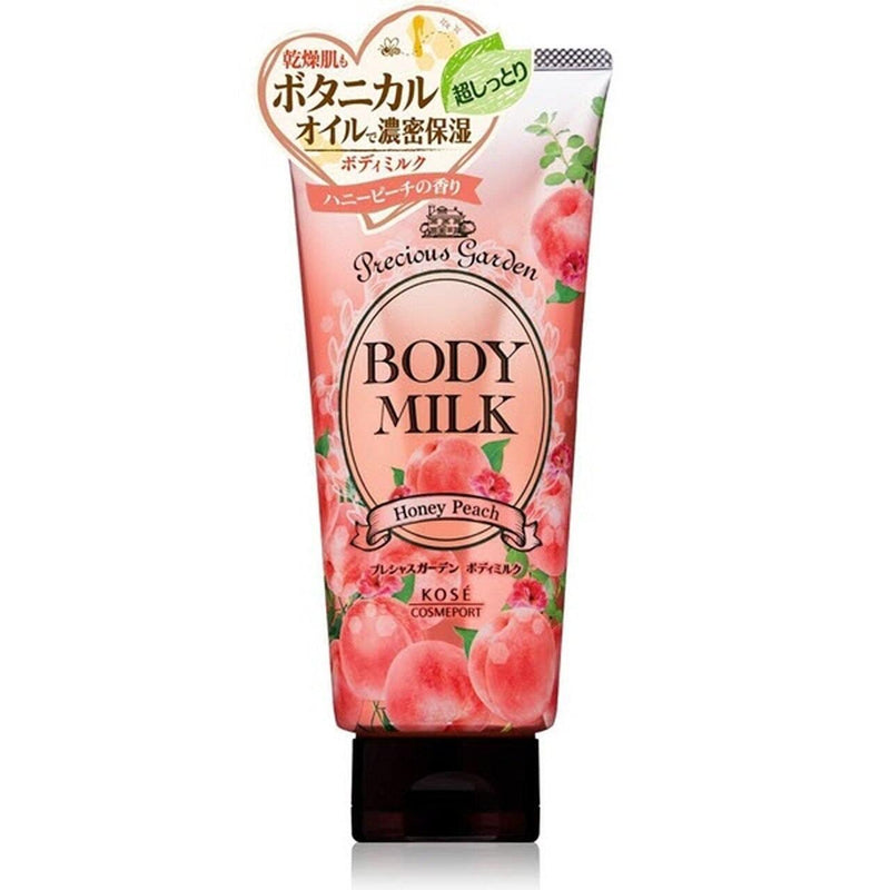 Kose PRECIOUS GARDEN Botanical Body Milk Lotion (Honey Peach) 200g - LMCHING Group Limited
