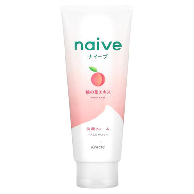 KRACIE HADABISEI Naive Peach Leaf Face Wash 130g