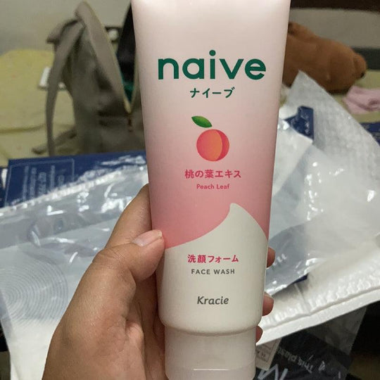 KRACIE HADABISEI Naive Peach Leaf Face Wash 130g - LMCHING Group Limited