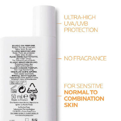 LA ROCHE-POSAY Anthelios UVMune 400 Invisible Fluid SPF50+ Sun Cream 50ml - LMCHING Group Limited