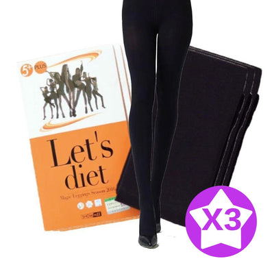 Let's diet SHOWMEE Magic Slimming Stockings Set (Black Color) 3 pairs