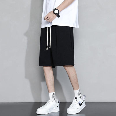 Loose Casual Cotton Shorts (#Black) 1pc - LMCHING Group Limited